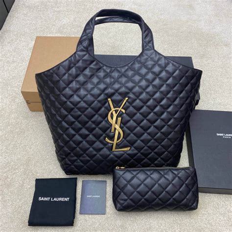 ysl icare maxi shopping bag in quilted lambskin|icare lambskin shopping bag.